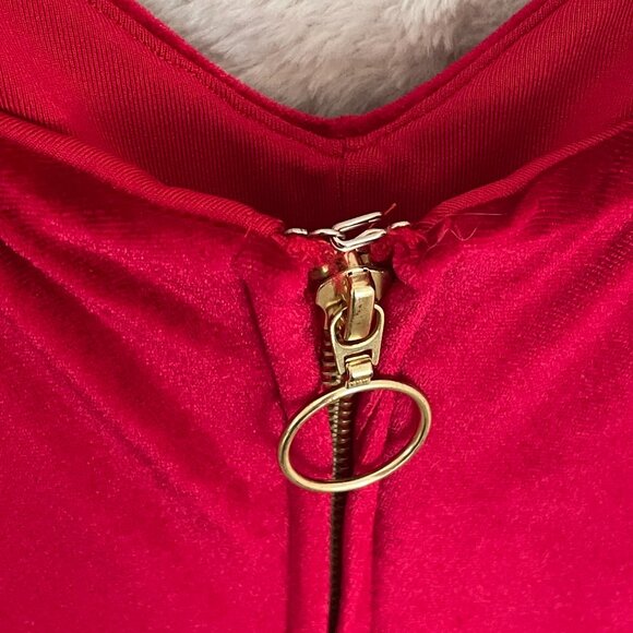 M Pinup Girl Yahaira Shapewear Faja Red Velvet Bodycon Compression Pencil Dress - Picture 8 of 8